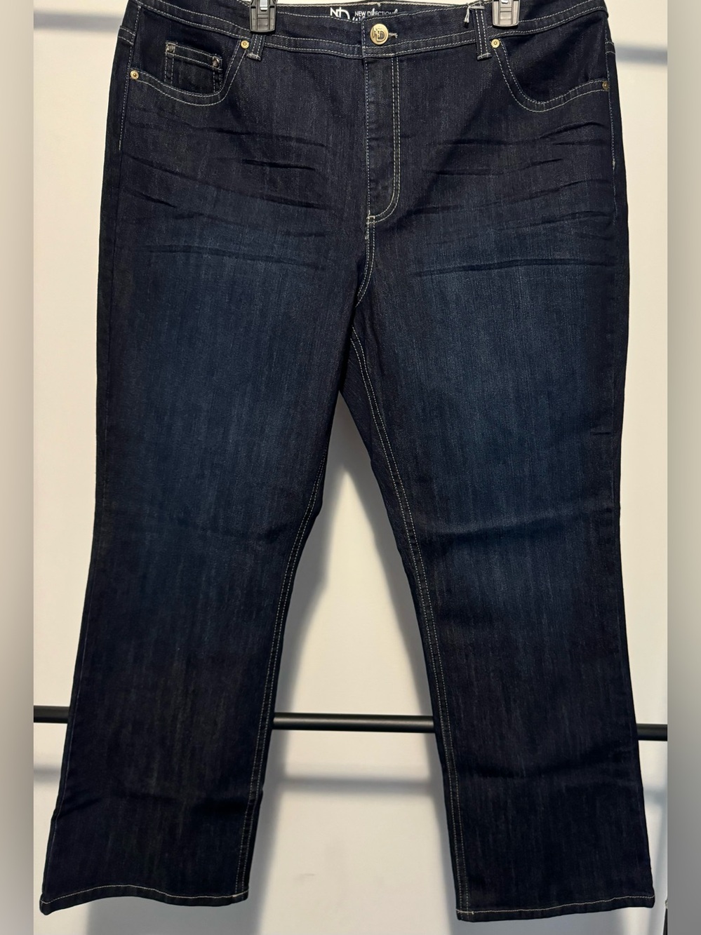 New Direction: Women’s Slimming Bootcut Dark Wash Jeans